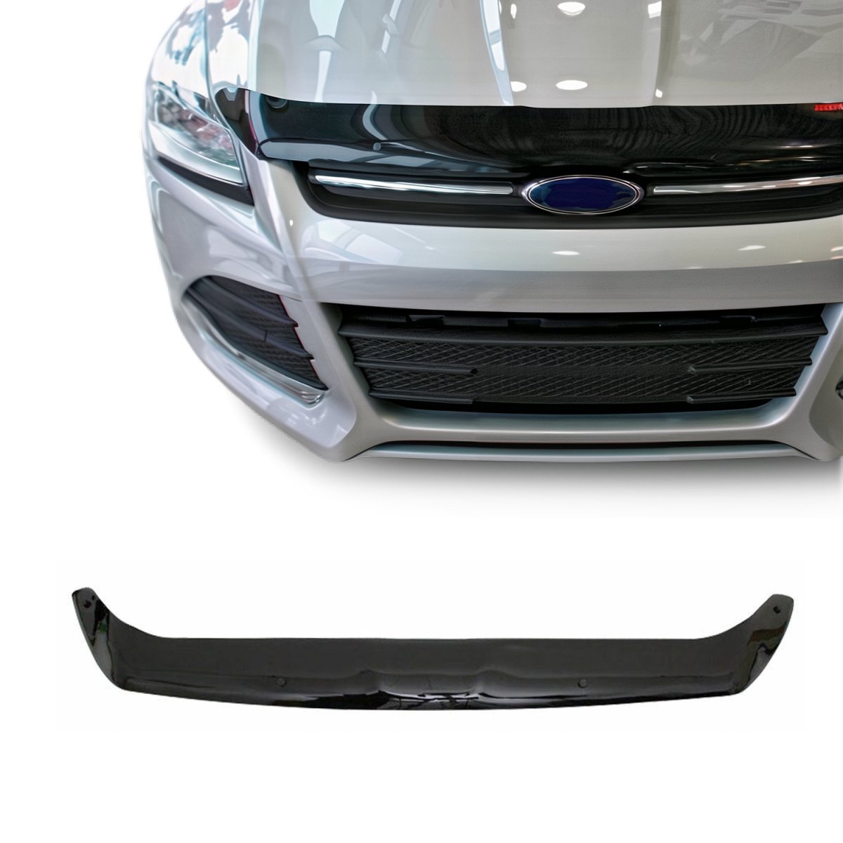 Ford Escape Hood Deflector - Omac - Acrylic - Black - 2013-2016